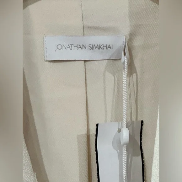 Jonathan Simkhai Jada Cut-Out Mini Blazer Dress- Sz 4 - Picture 13 of 15